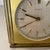 Gold Vintage Hollywood Regency Brass Glass Table Clock from Kienzle, Germany, 1960s For Sale - Image 8 of 16