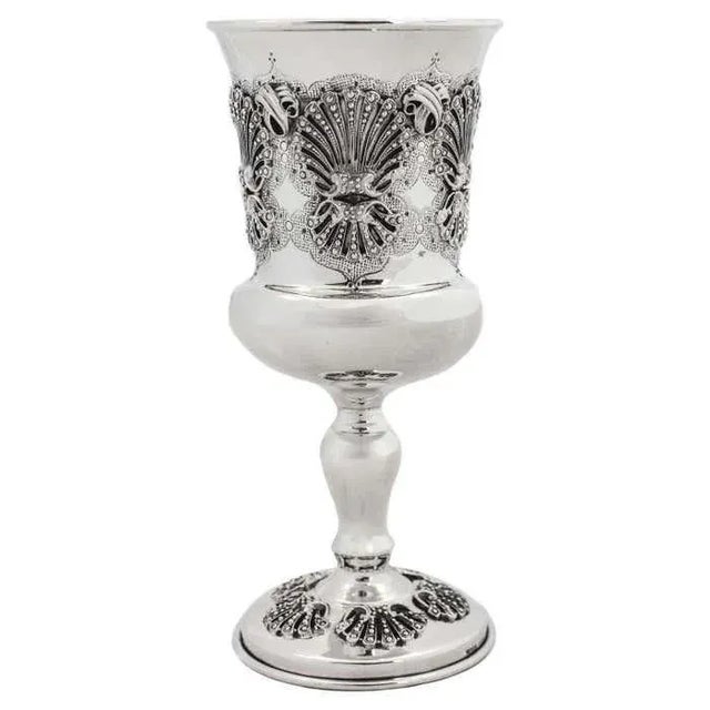 Metal 1980s Sterling Silver Goblet / Kiddush Cup For Sale - Image 7 of 7