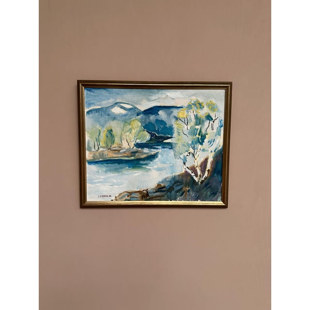 Liljedahl, River, 1986, Oil on Canvas For Sale - Image 13 of 18