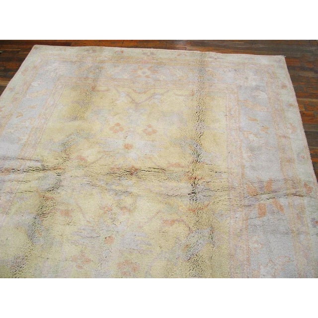Early 20th Century N. Indian Cotton Agra Carpet ( 6'4" x 7'10" - 193 x 240 ) Antique Agra Indian Allover Floral Hand...