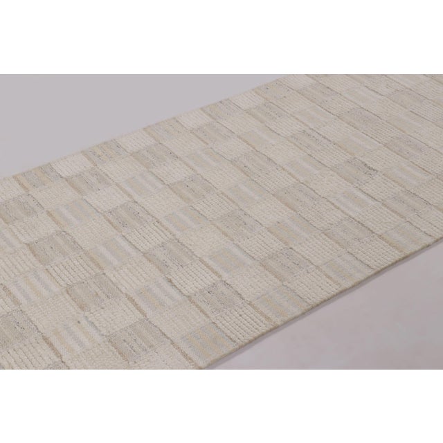 2010s Rug & Kilim’s Scandinavian Style Extra Long Runner, With Geometric Patterns For Sale - Image 5 of 9