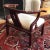 1970s 1970s James Mont-Style Oxblood Red Horseshoe Chinoiserie Accent Chair For Sale - Image 5 of 12