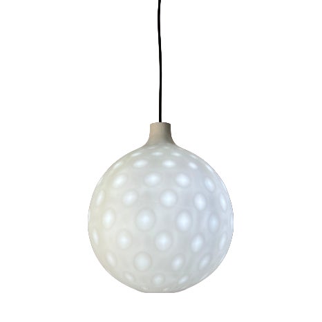 Como Pendant Lamp in Milk Glass by Aloys Gangkofner for Peill & Putzler For Sale