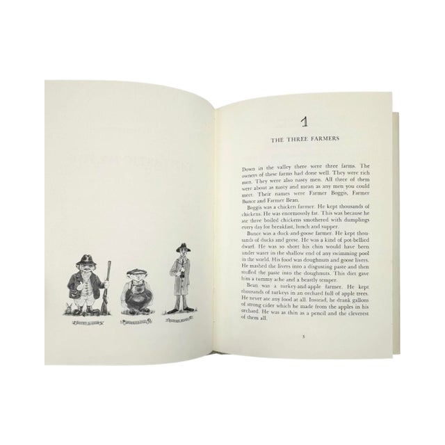 Paper Fantastic Mr. Fox by Roald Dahl 1970 First Edition Book For Sale - Image 7 of 14