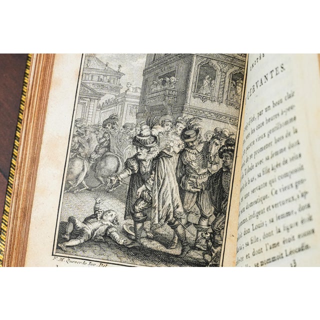 Rare Collection 18th Century Full Leather Bound Antique Books Works of Jean-Pierre Claris De Florian French Collector's Set For Sale - Image 12 of 18