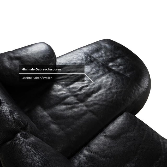 Black Medea Leather Corner Sofa from Artanova For Sale - Image 8 of 14