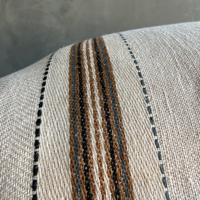 Textile Libeco Home Tinos 100% Linen Stripe Pillow With Down Insert - 25" For Sale - Image 7 of 8