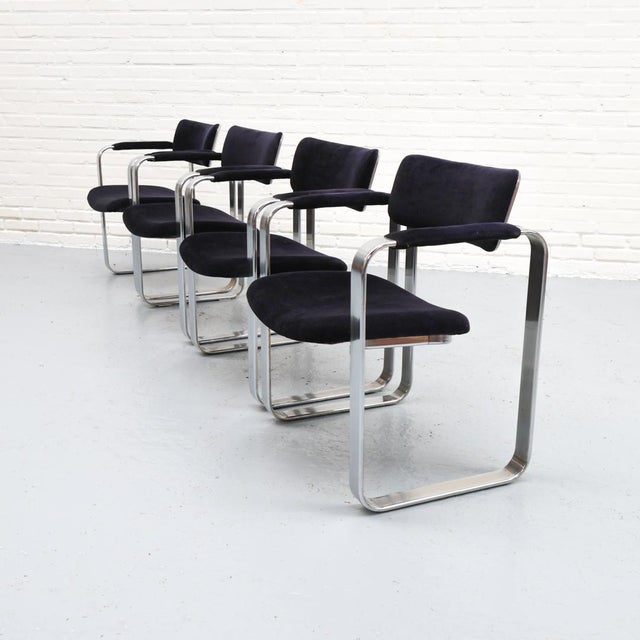 Silver Chairs by Eero Aarnio, 1970s, Set of 4 For Sale - Image 3 of 18