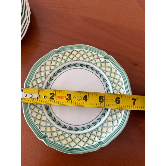 1990s 1990s Villeroy and Boch “French Garden Orange” Bread and Breakfast Plates- Set of 7 For Sale - Image 5 of 8