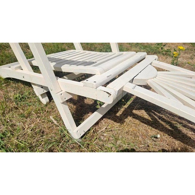 British Art Deco Folding Sunray Garden Lounger, 1930 For Sale - Image 15 of 18