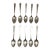 Early 20th Century Art Deco William and Mary Lunt Sterling - 10 Teaspoons For Sale