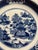 Circa 1790 Chinese Export port of Canton style blue & white decorated deep dinner plate. The well is decorated with a...