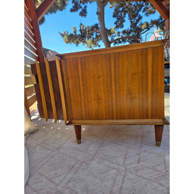 Lane Mid-Century Modern Cabinet With Tapered Legs, Removable. Alta Vista, Virginia, Style 1131-92, Serial 2864250. For Sale In San Diego - Image 6 of 10