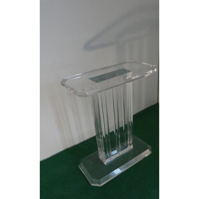 Contemporary Sculptural Base for Acrylic Glass Table, Italy, 2000 For Sale - Image 3 of 12
