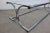 Mid Century Modern tubular chrome and glass x base coffee table For Sale In Boston - Image 6 of 12