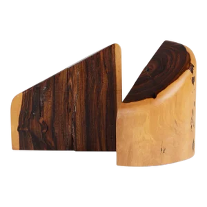 Don Shoemaker for Señal Bookends in Solid Cocobolo