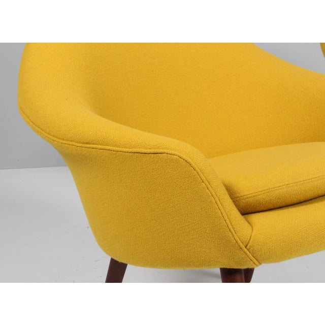 Set of Lounge Chairs in Yellow Model 187 attributed to Hans Olsen for Hallingdal from Kvadrat, 1950s For Sale - Image 3 of 8