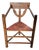 1930s Swedish Monk Chair, Scandinavian Corner Chair, Folk Art Furniture For Sale