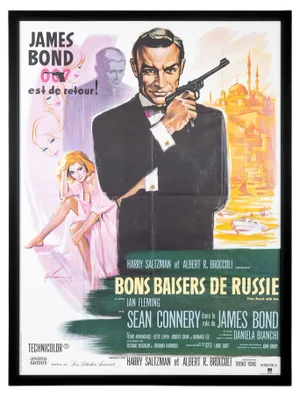 French Re-Release James Bond 007 'From Russia With Love' Poster, 1970s