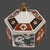 Japanese Vintage Hexagonal Japanese Imari-Style Covered Trinket, Candy Dish For Sale - Image 3 of 9