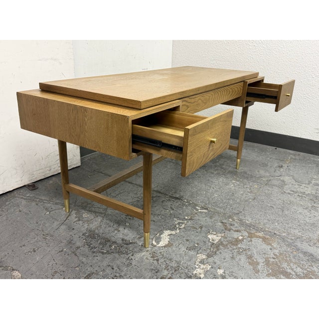 Mid-Century Modern Coco Republic Maurice Desk For Sale - Image 3 of 12