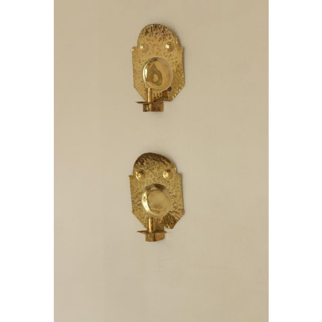 Mid-Century Swedish Brass Sconces, Set of 2 For Sale - Image 13 of 13