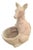 Bonwit Teller Italian Kangaroo Ceramic Planter Pot Statue For Sale