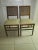 1930s Stakmore Folding Chairs Bamboo Cane Back Fabric Seat Set of 2 For Sale - Image 13 of 13