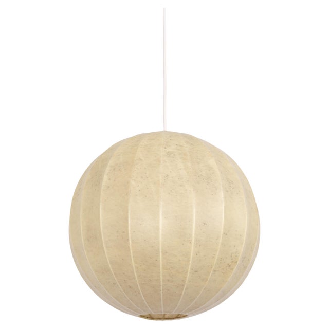 Mid-Century Modern German Cocoon Pendant Lamp from Goldkant Leuchten, 1960s For Sale - Image 10 of 10