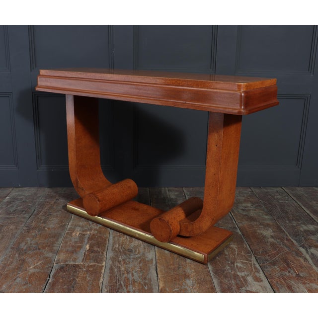 Art Deco French Amboyna Console Table, 1925 For Sale - Image 16 of 18