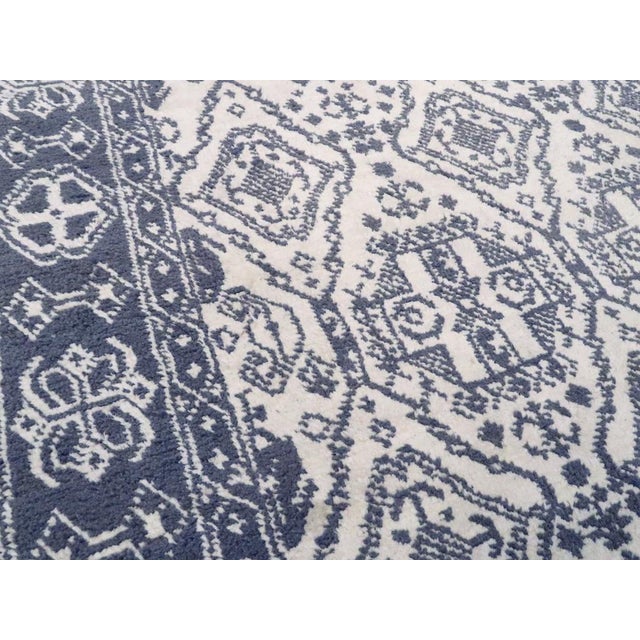 1940s Galerie Shabab Collection Mid-20th Century Indian Cotton Agra Rug For Sale - Image 5 of 8