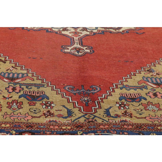 Late 19th Century Persian Bakshaish Rug, 11'04 X 15'00 For Sale In Dallas - Image 6 of 11