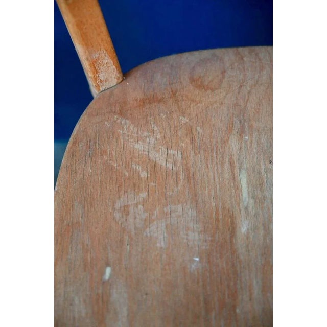 Beige Wooden Children's Bistro Chair, 1950s For Sale - Image 8 of 9