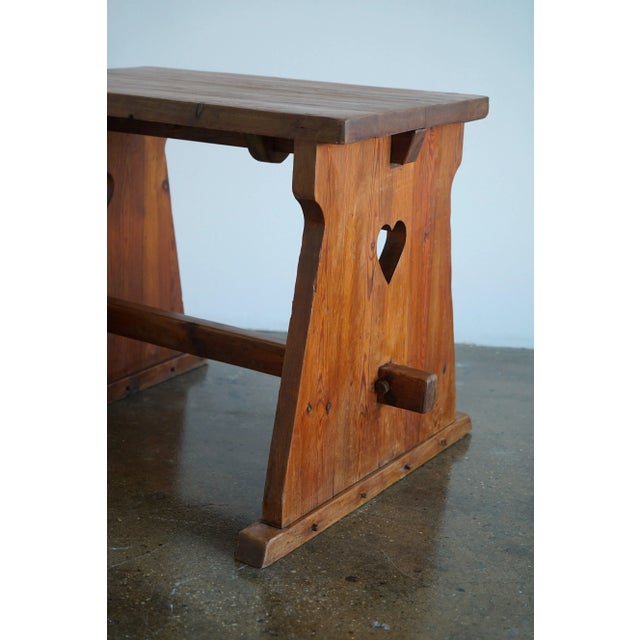 1930s Axel Einar Hjorth Style Swedish Pine Table, Circa 1930th. For Sale - Image 5 of 9