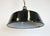 Industrial Black Enamel Pendant Lamp, 1950s For Sale - Image 9 of 18
