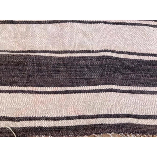 Berber Tribes of Morocco Moroccan Vintage Tribal Kilim Textile, circa 1960 For Sale - Image 4 of 13