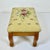 1960s Vintage Americana Arts & Crafts Folk Art Needlepoint Footstool For Sale - Image 12 of 17