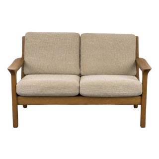 Vintage Danish Oak Sofa by Juul Kristensen, 1970s For Sale