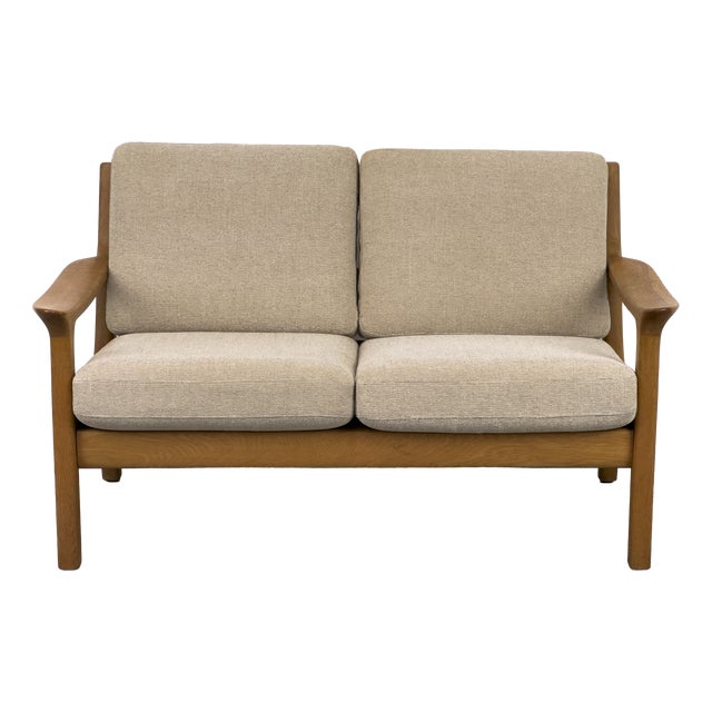 Vintage Danish Oak Sofa by Juul Kristensen, 1970s For Sale