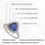 Victorian 1.38ct Trillion-Cut Tanzanite & Diamond Halo Ring 18k White Gold Size 5 For Sale - Image 12 of 16