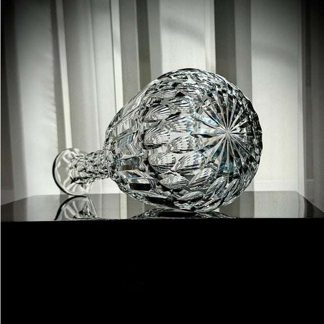 Edwardian Petal-Cut Crystal Sherry Decanter, England, 1905 For Sale - Image 16 of 18