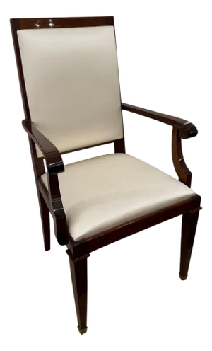 Art Deco Period Mahogany Arm Chair France circa 1930.