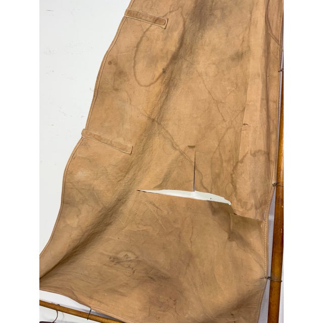 Rare Antique 19th Century Handmade Folk Art Wood Metal Sailing Yacht Sail Boat For Sale - Image 18 of 18