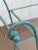 Mid 20th Century Vintage Turquoise Triple Shelf Bar Cart With Wheels For Sale In Phoenix - Image 6 of 11