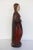 16th Century 16th Century Indo-Portuguese Saint Barbara, Hand Carved Polychrome Wooden Statue For Sale - Image 5 of 13