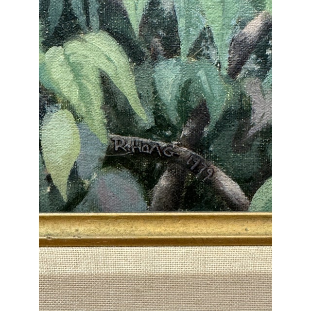 R. Hoag Oil on Canvas 1979 For Sale - Image 4 of 4
