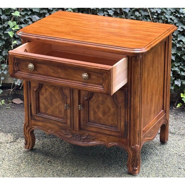 1980s Drexel French Country “Cabernet” Nightstand For Sale - Image 5 of 12