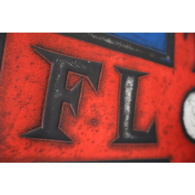 Blue Dennis Ray Beall "Stop-Flop" 1965 Pop Art Collagraph Ap Signed Print For Sale - Image 8 of 13
