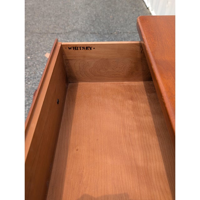 Vintage Whitney Solid Cherry 4-Drawer Farmhouse Style Chest For Sale - Image 10 of 13