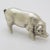 Vintage Italian Handmade Silver 800 Pig Figurine, Arezzo, 1970s For Sale - Image 3 of 11